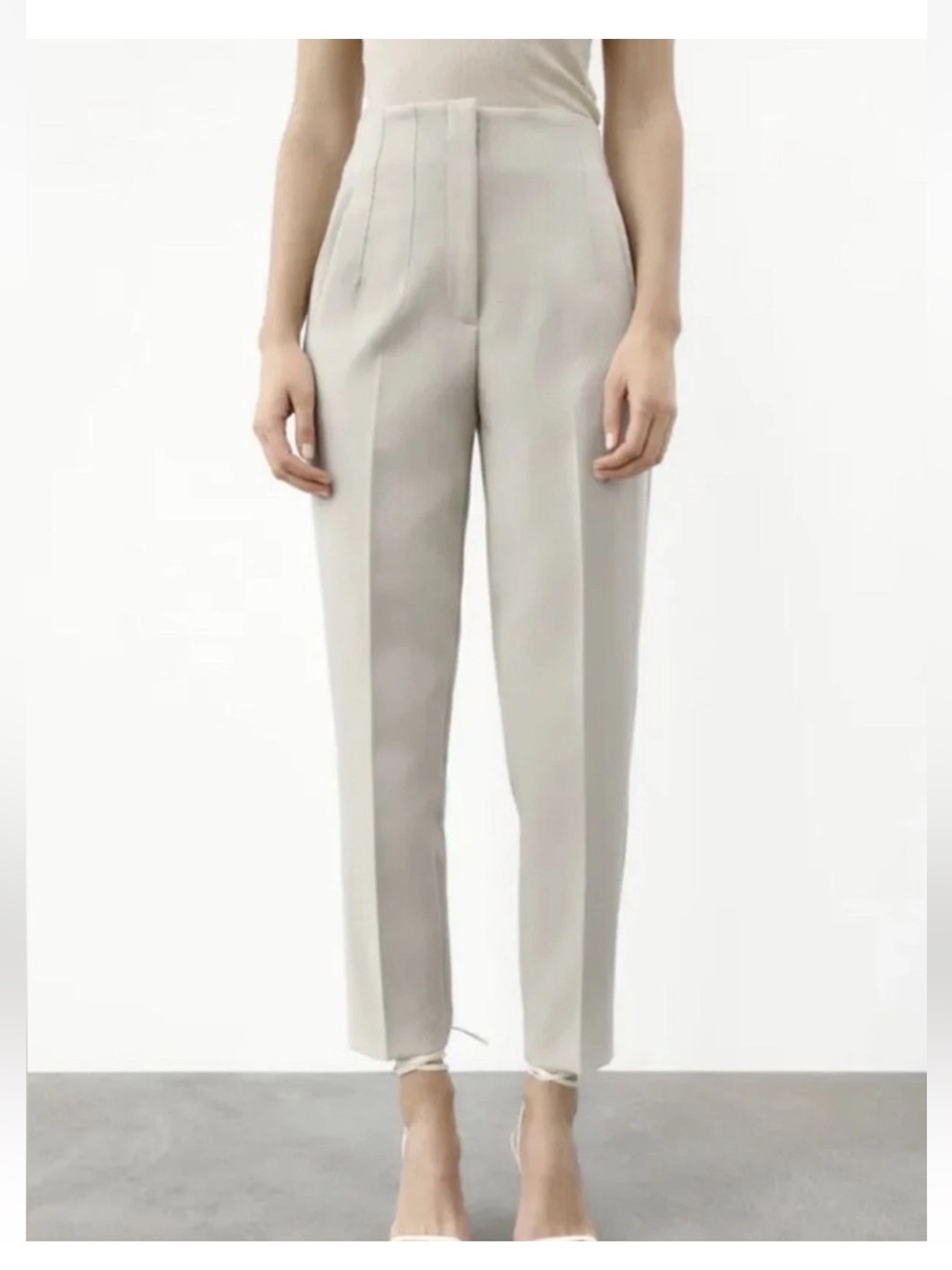 High-Waist Tailored Pants